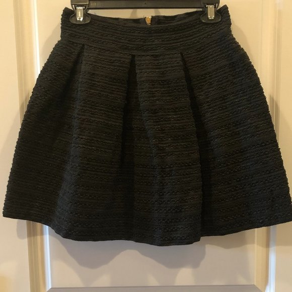 NWT! Francesca's High-Waisted Black A-Line Skirt - Picture 7 of 10